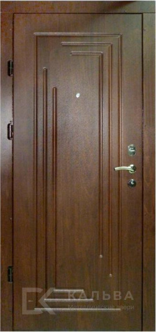 Фото №2 «Стальная дверь белёный дуб с аркой снаружи коричневая для квартиры №62»